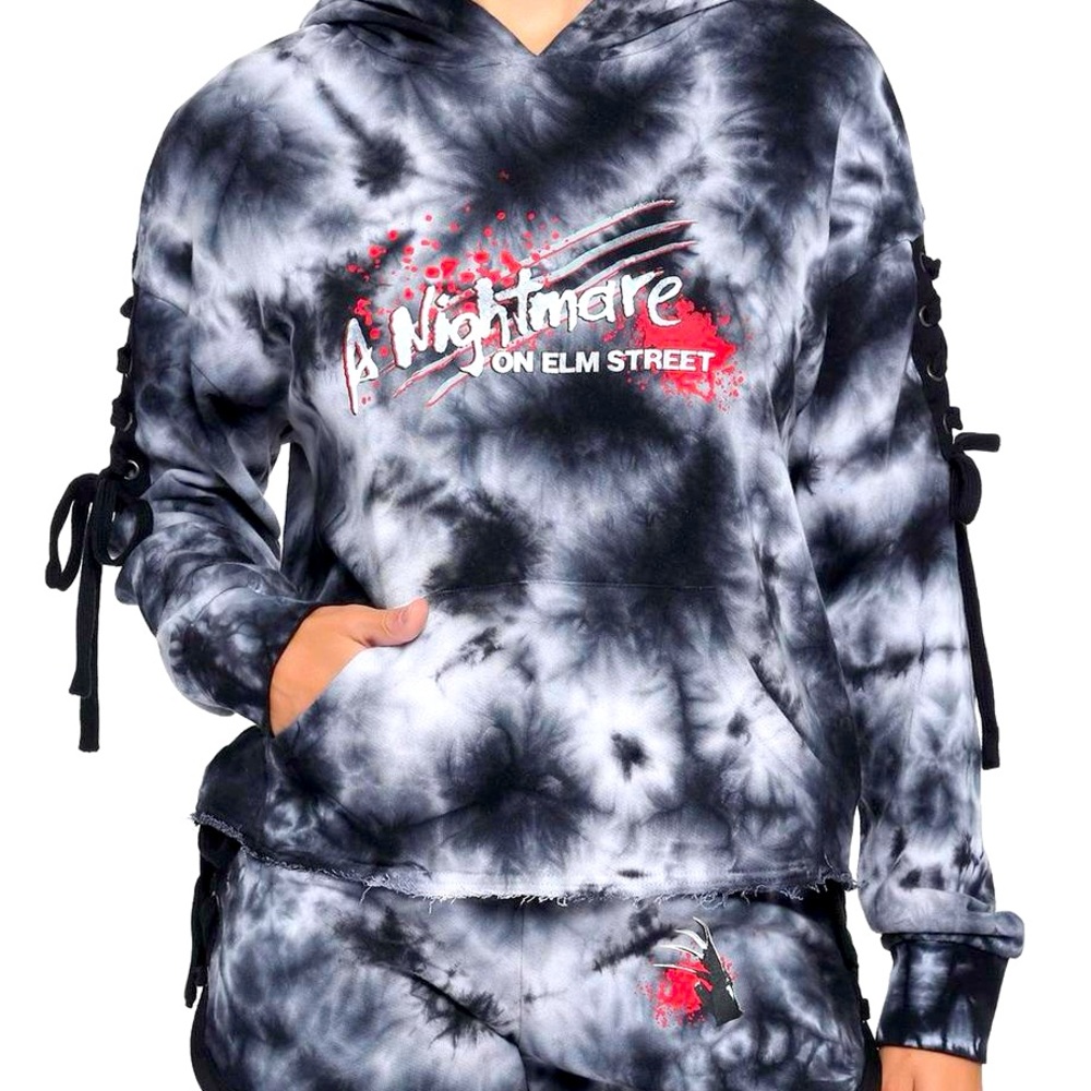 A Nightmare On Elm Street Lace-Up Girls Hoodie